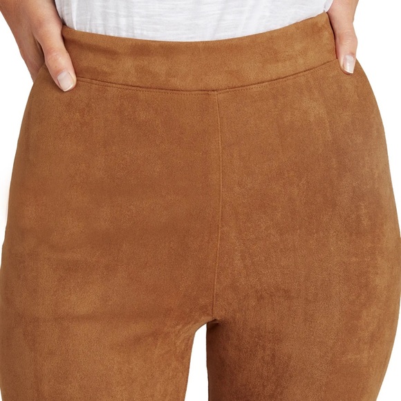 Halston Faux suede leggings SM - Picture 2 of 9